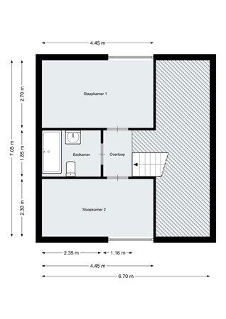 Floorplan - Franciscusberg 76, 4611 MZ Bergen op Zoom